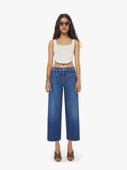Mother Denim PETITES The Lil Patch Pocket Mid Rise Maven Ankle