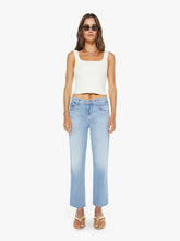 Mother Denim The Mid Rise Rambler Zip Ankle Fray