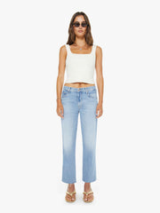 Mother Denim The Mid Rise Rambler Zip Ankle Fray
