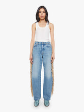 Mother Denim The Fringe Half-Pipe Button Sneak