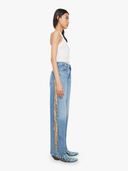 Mother Denim The Fringe Half-Pipe Button Sneak