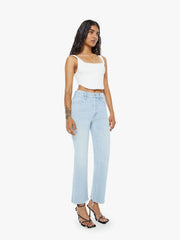 Mother Denim PETITES The Lil Hustler Ankle Fray