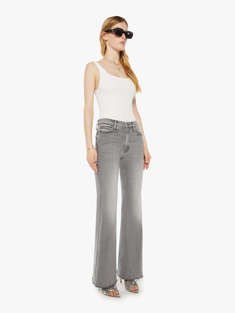 Mother Denim The Doozy Sneak Fray