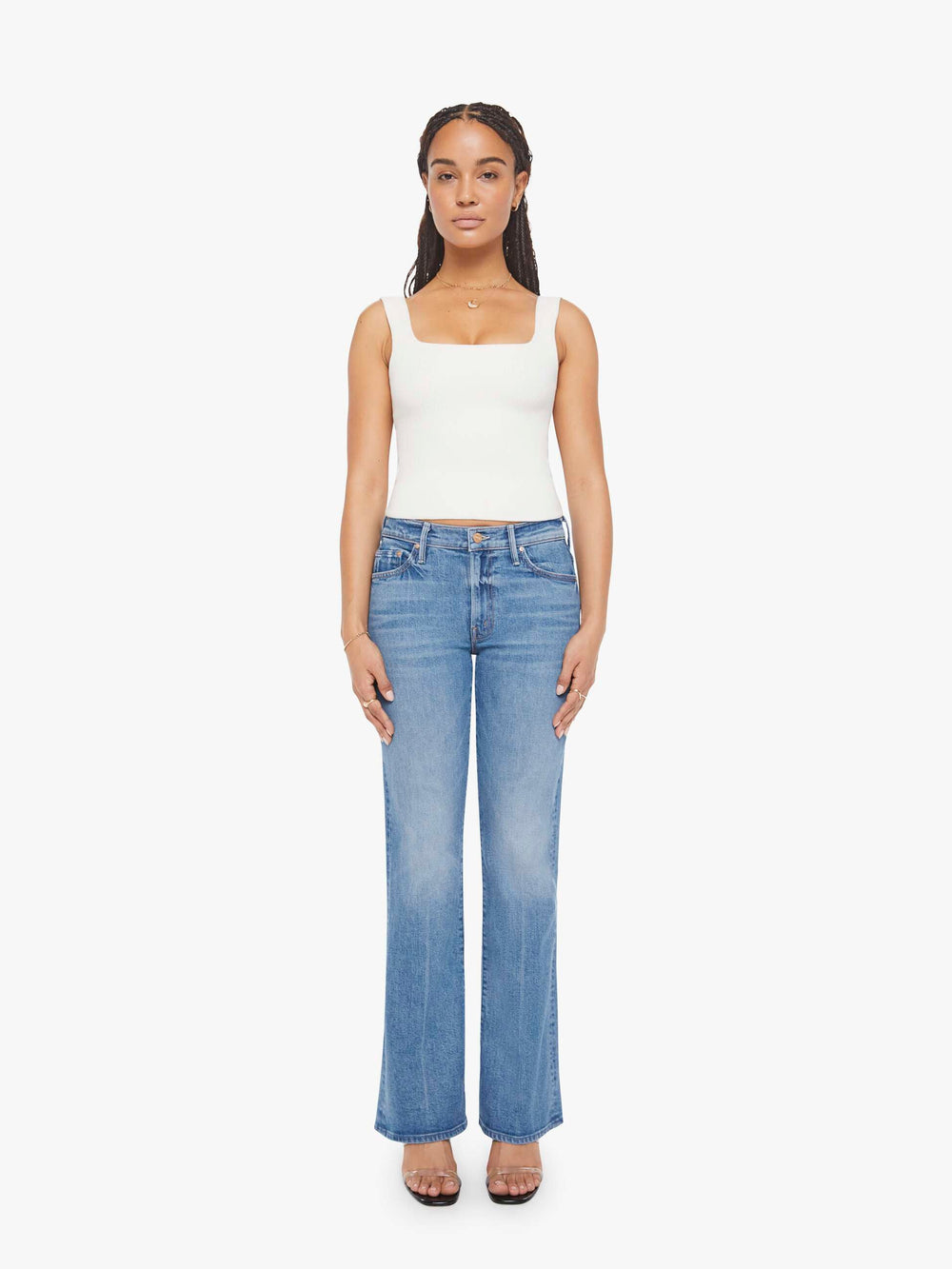 Mother Denim PETITES The Lil Outsider Skimp
