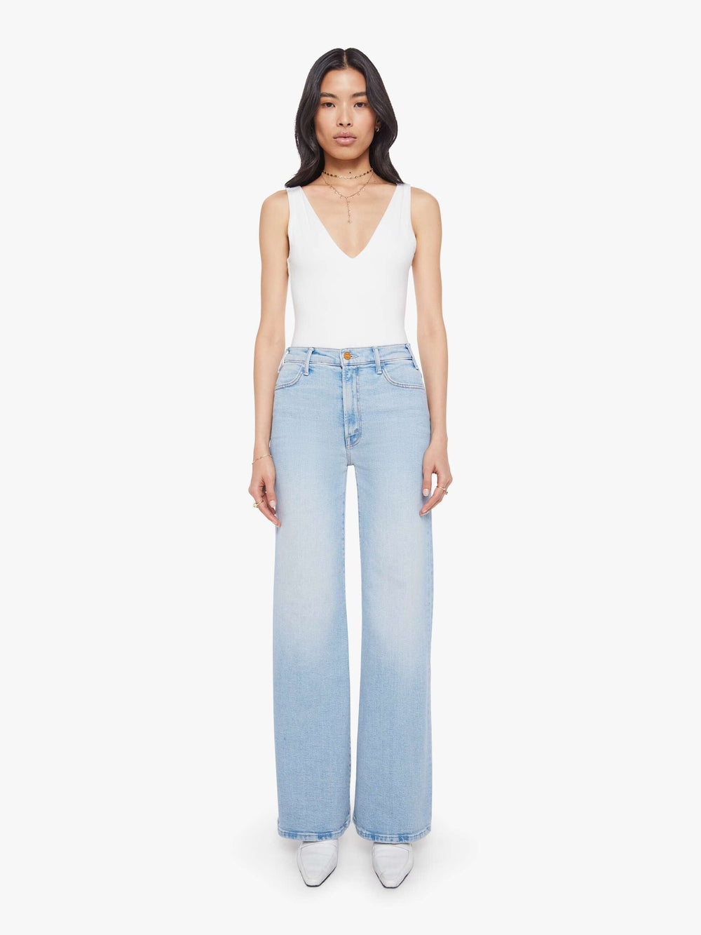Mother Denim The Hustler Roller Sneak
