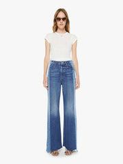 Mother Denim The Tux Sidestepper Sneak Fray