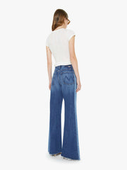Mother Denim The Tux Sidestepper Sneak Fray
