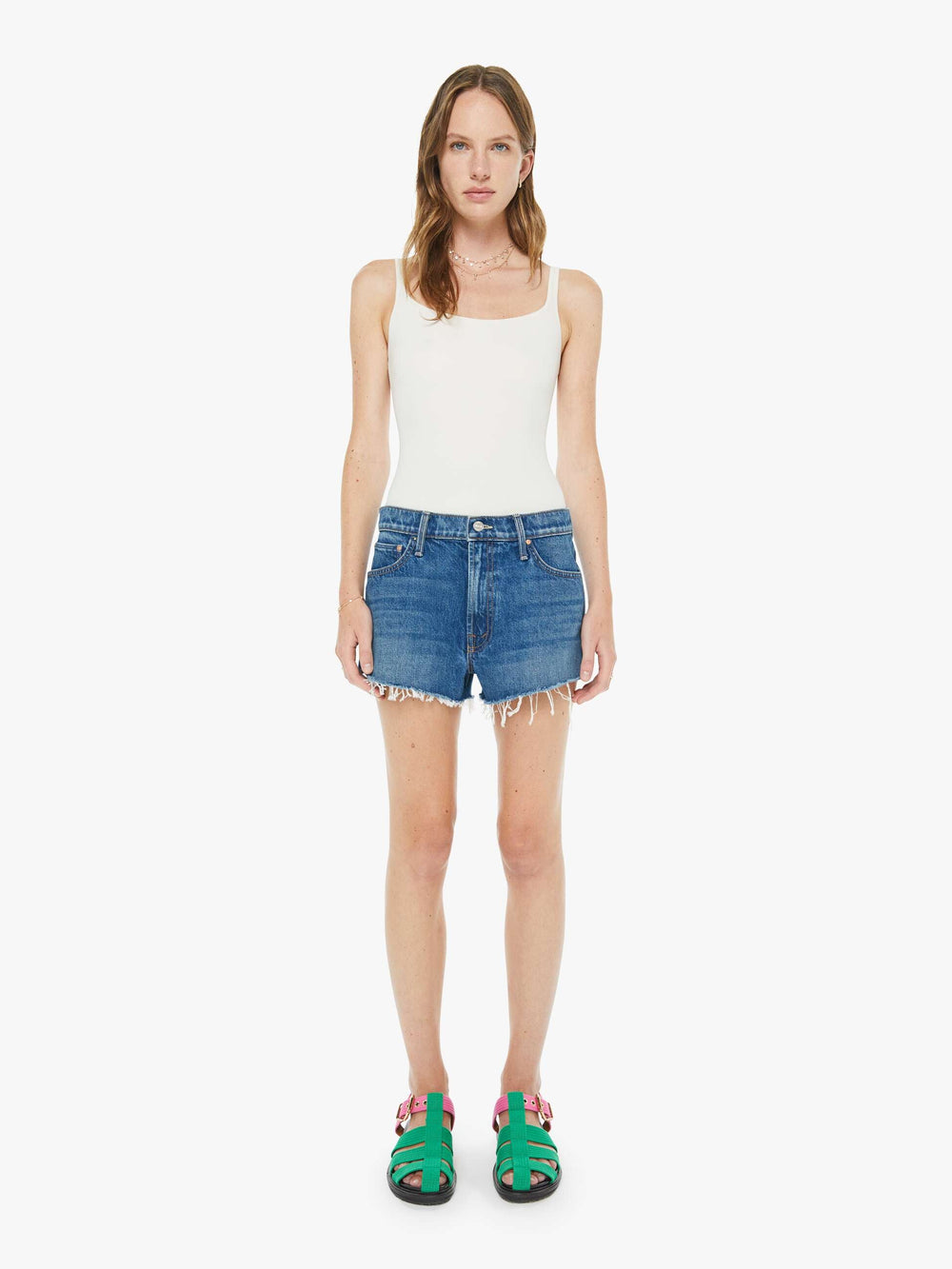 Mother Denim The Dodger Short Short Fray