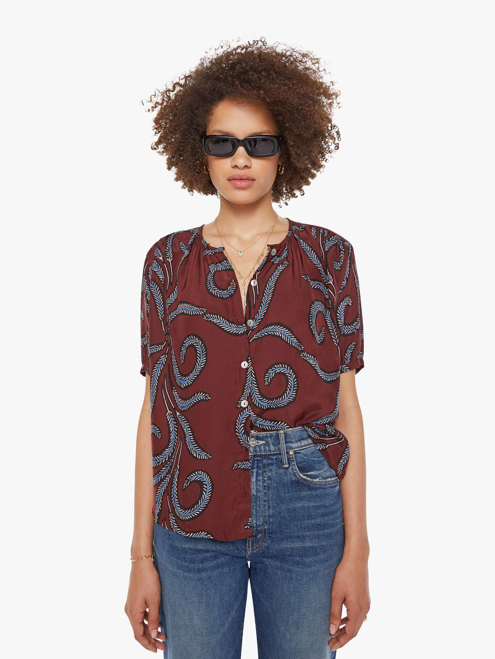Mother Denim Natalie Martin Violet Top