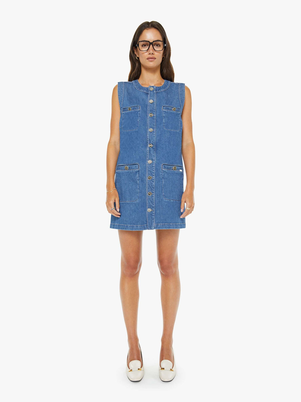Mother Denim The Stashed Picky Mini Dress