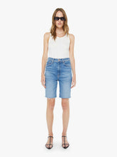 Mother Denim High Waisted Rider Bermuda Short Fray