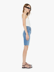 Mother Denim High Waisted Rider Bermuda Short Fray