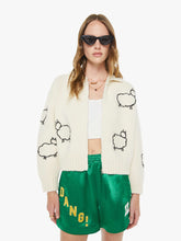 Mother Denim The Crop Raquette Cardigan