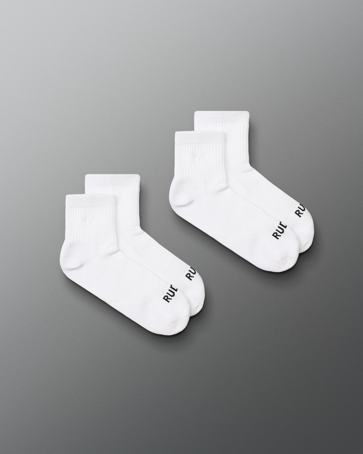 RUDIS RUDIS Essential Hex Cushion Quarter Socks (2 Pair)