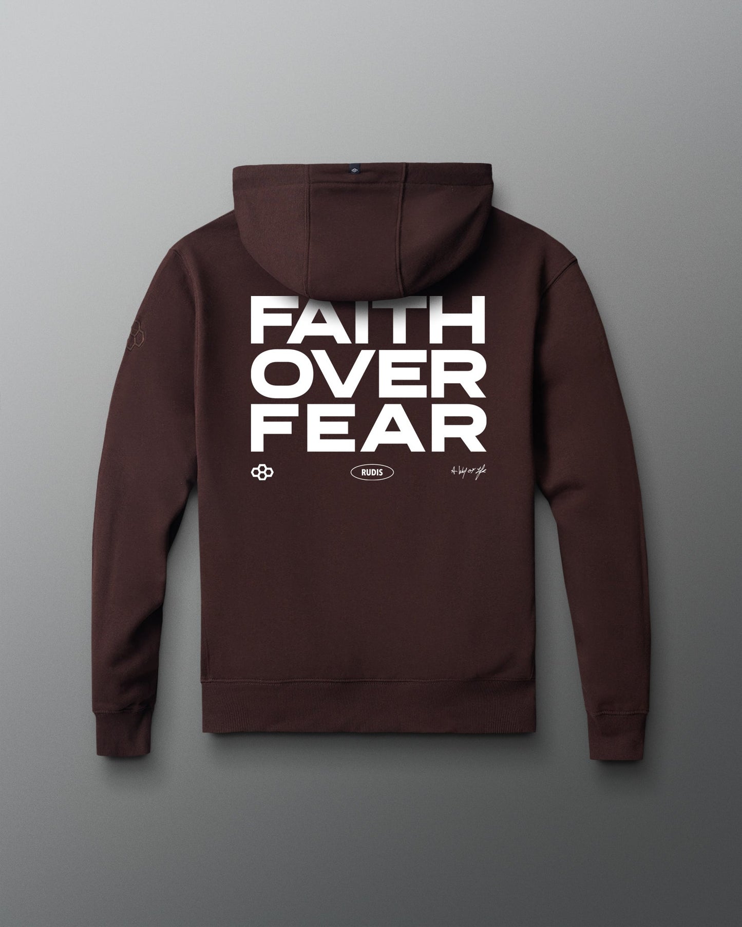 RUDIS RUDIS Faith Over Fear Comfort Fleece Full Zip