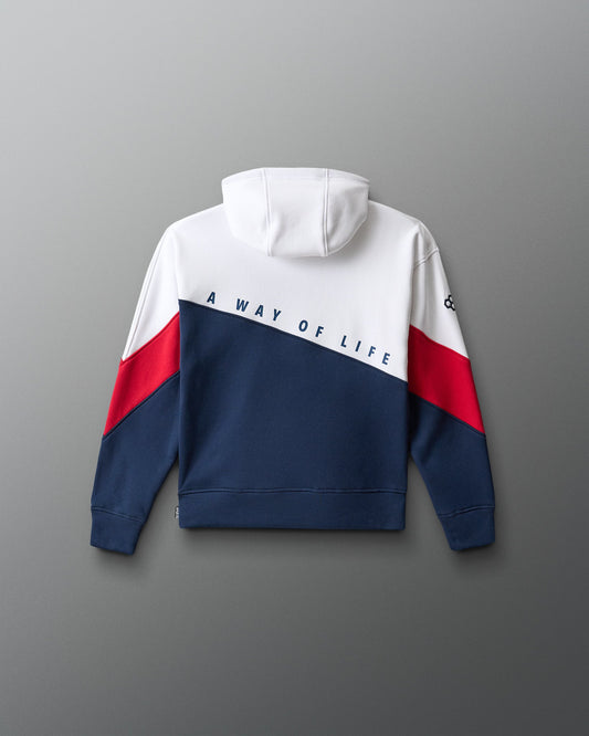 RUDIS RUDIS Colorblock Youth Hoodie - Navy/White/Red