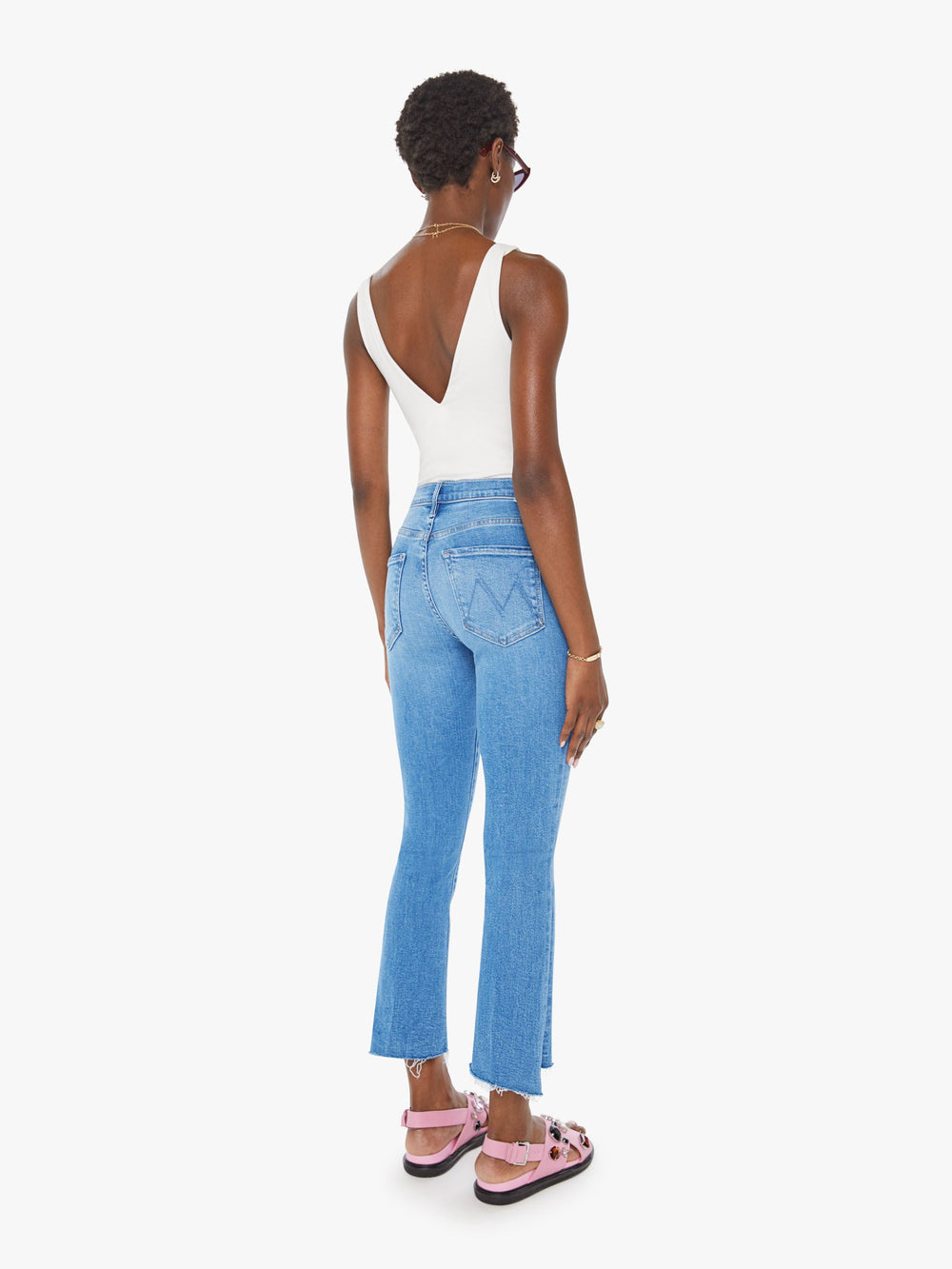 Mother Denim The Insider Crop Step Fray