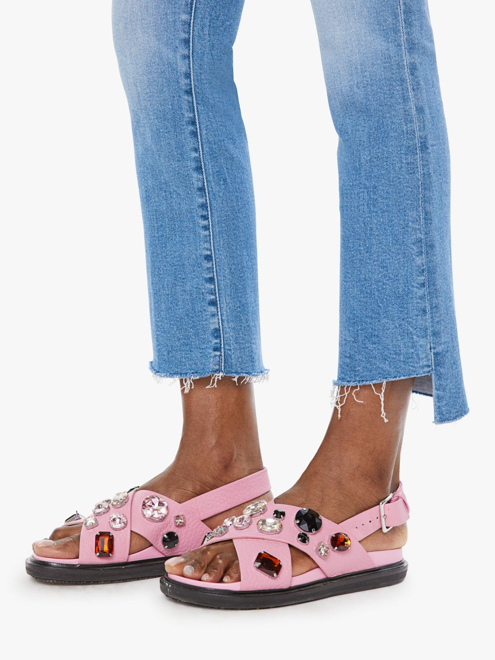 Mother Denim The Insider Crop Step Fray
