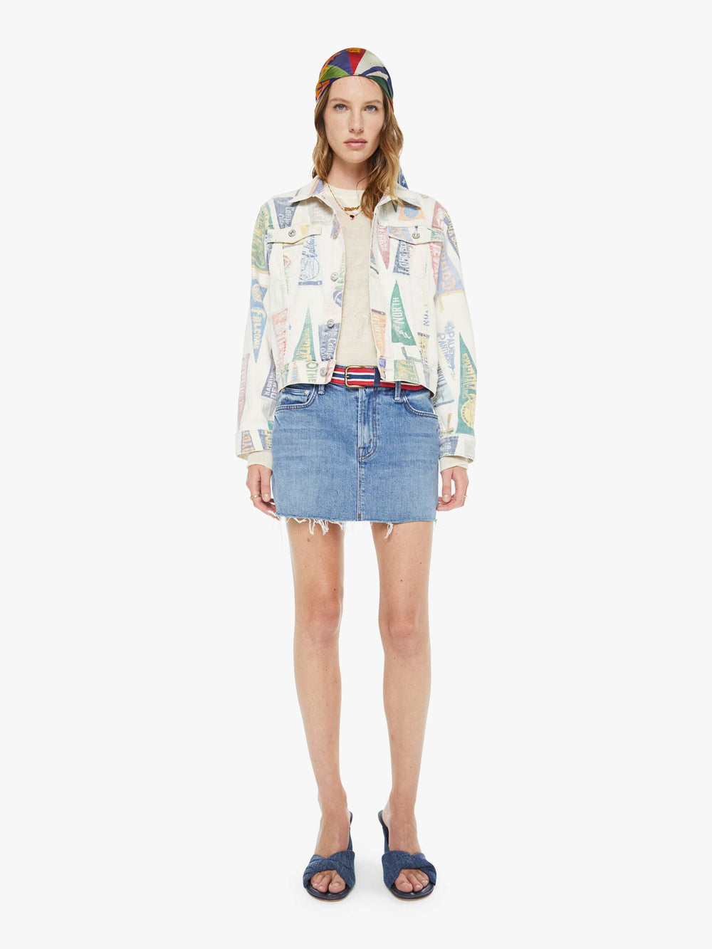 Mother Denim The Ditcher Mini Fray
