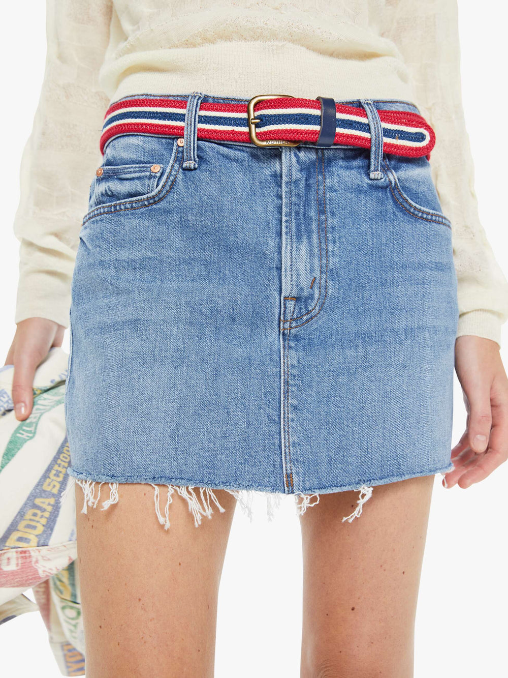 Mother Denim The Ditcher Mini Fray