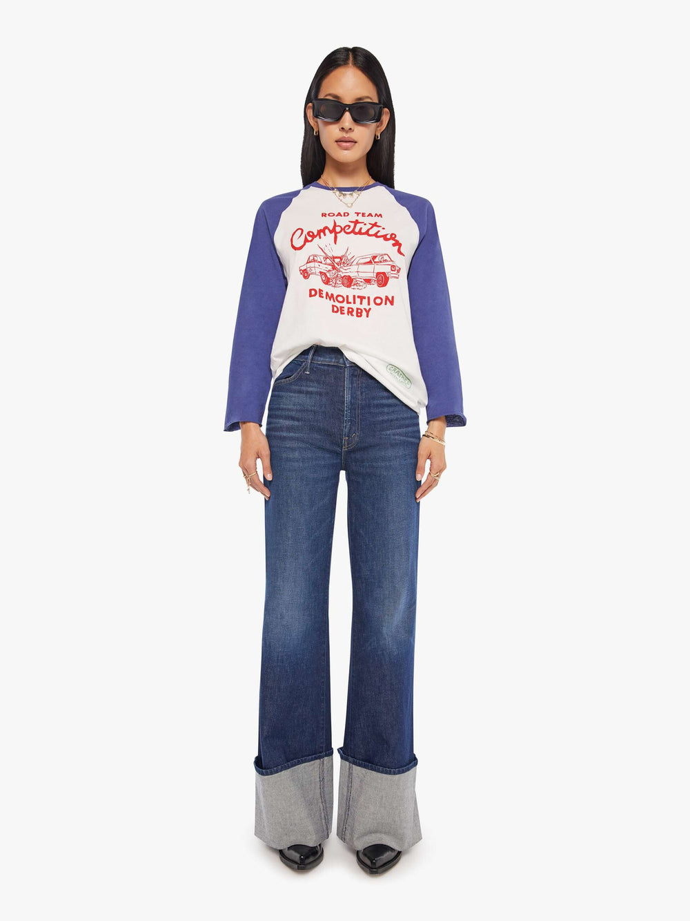 Mother Denim The Slugger 3Qtr Fray