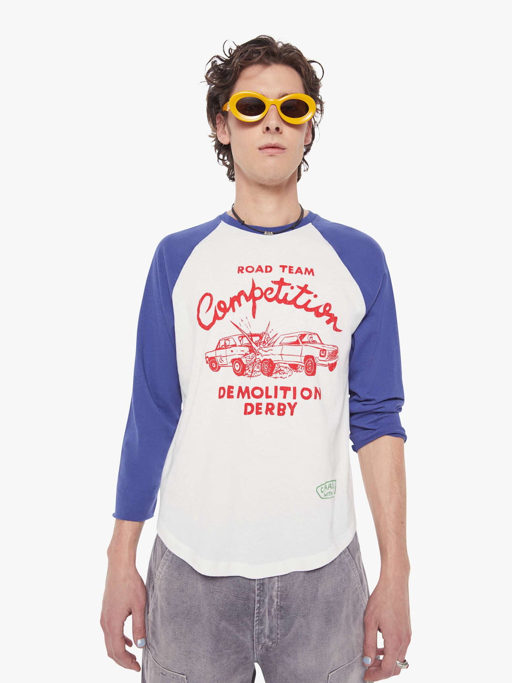 Mother Denim The Slugger 3Qtr Fray