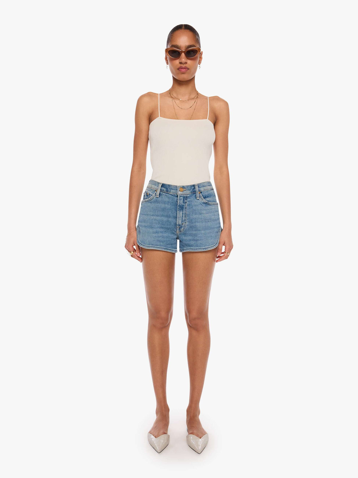 Mother Denim The Tomcat Matinee Short
