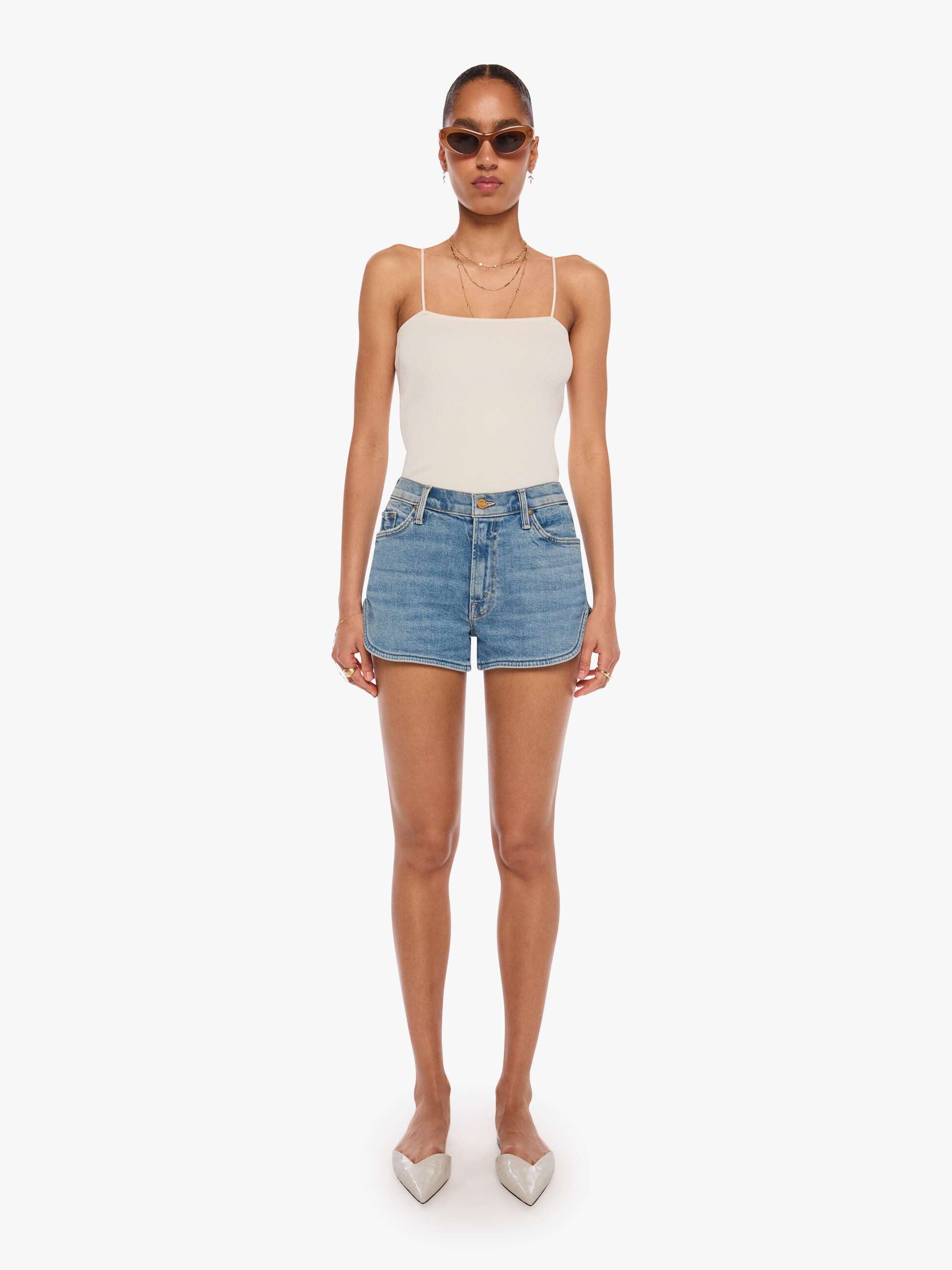 Mother Denim The Tomcat Matinee Short
