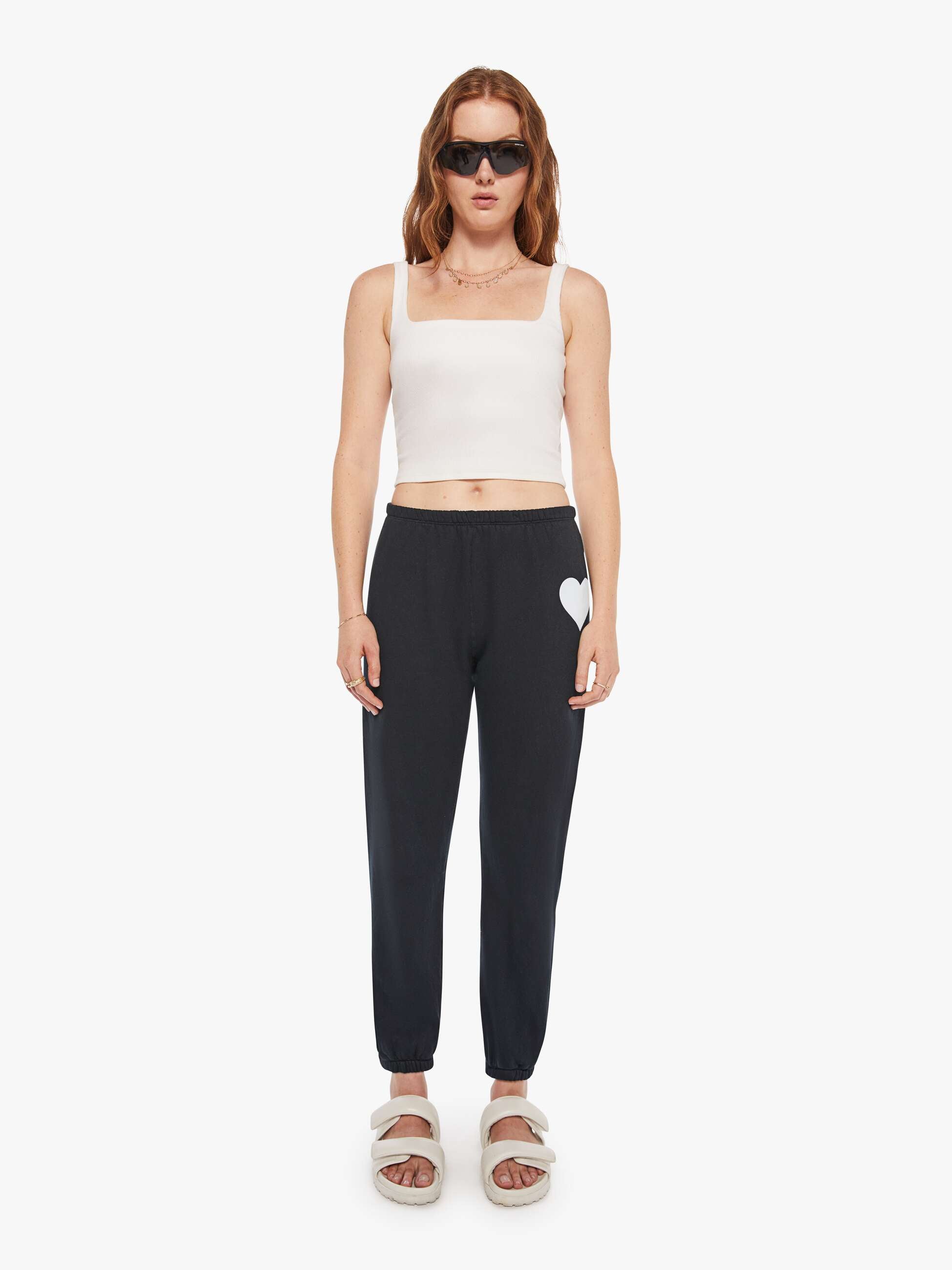 Mother Denim SPRWMN Heart Sweatpant