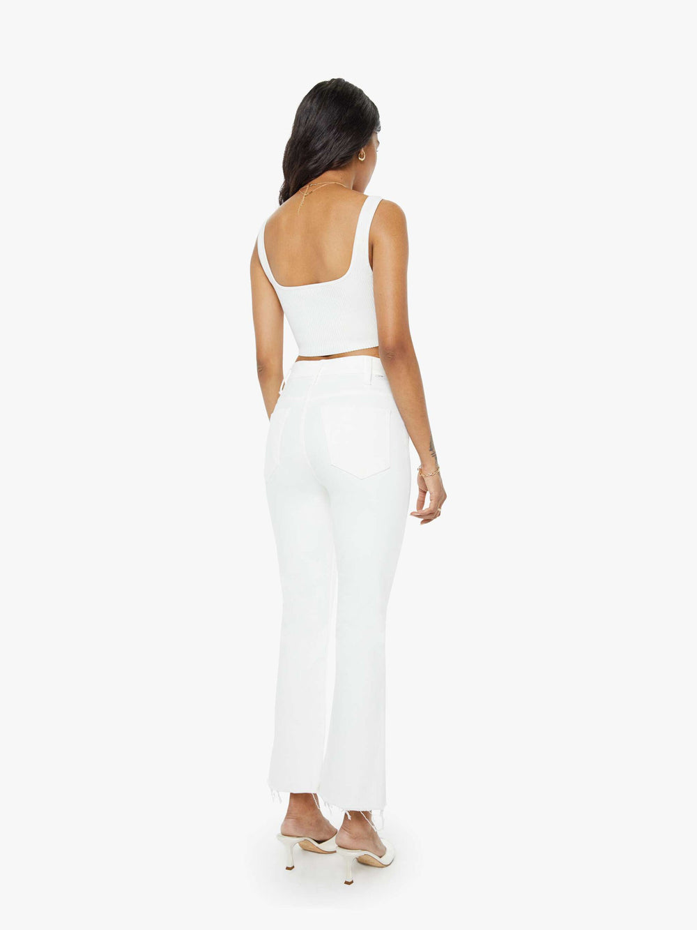 Mother Denim PETITES The Lil Hustler Ankle Fray