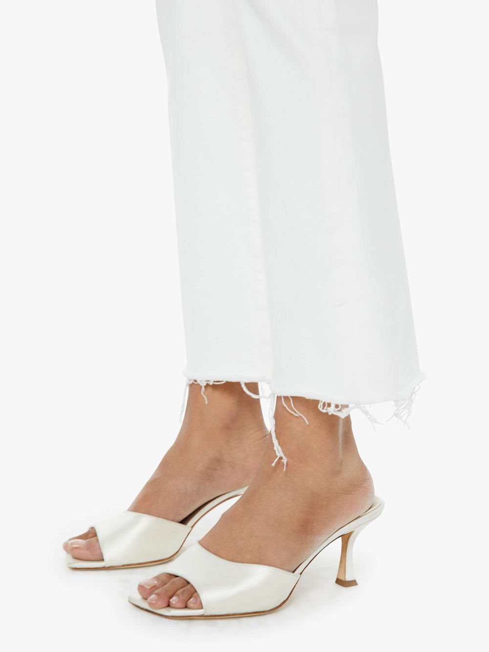 Mother Denim PETITES The Lil Hustler Ankle Fray