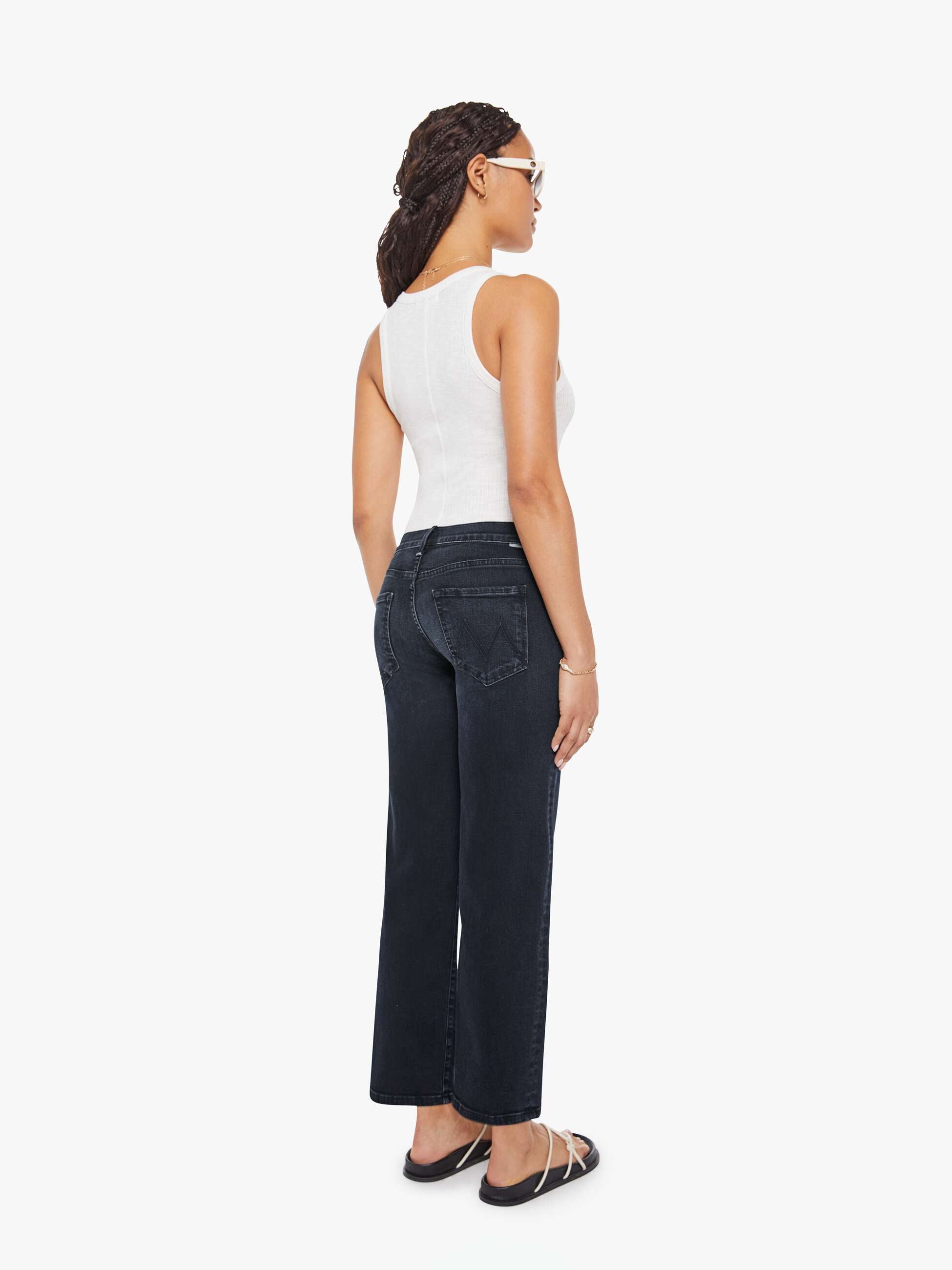 Mother Denim PETITES The Lil Mid Rise Zip Rambler