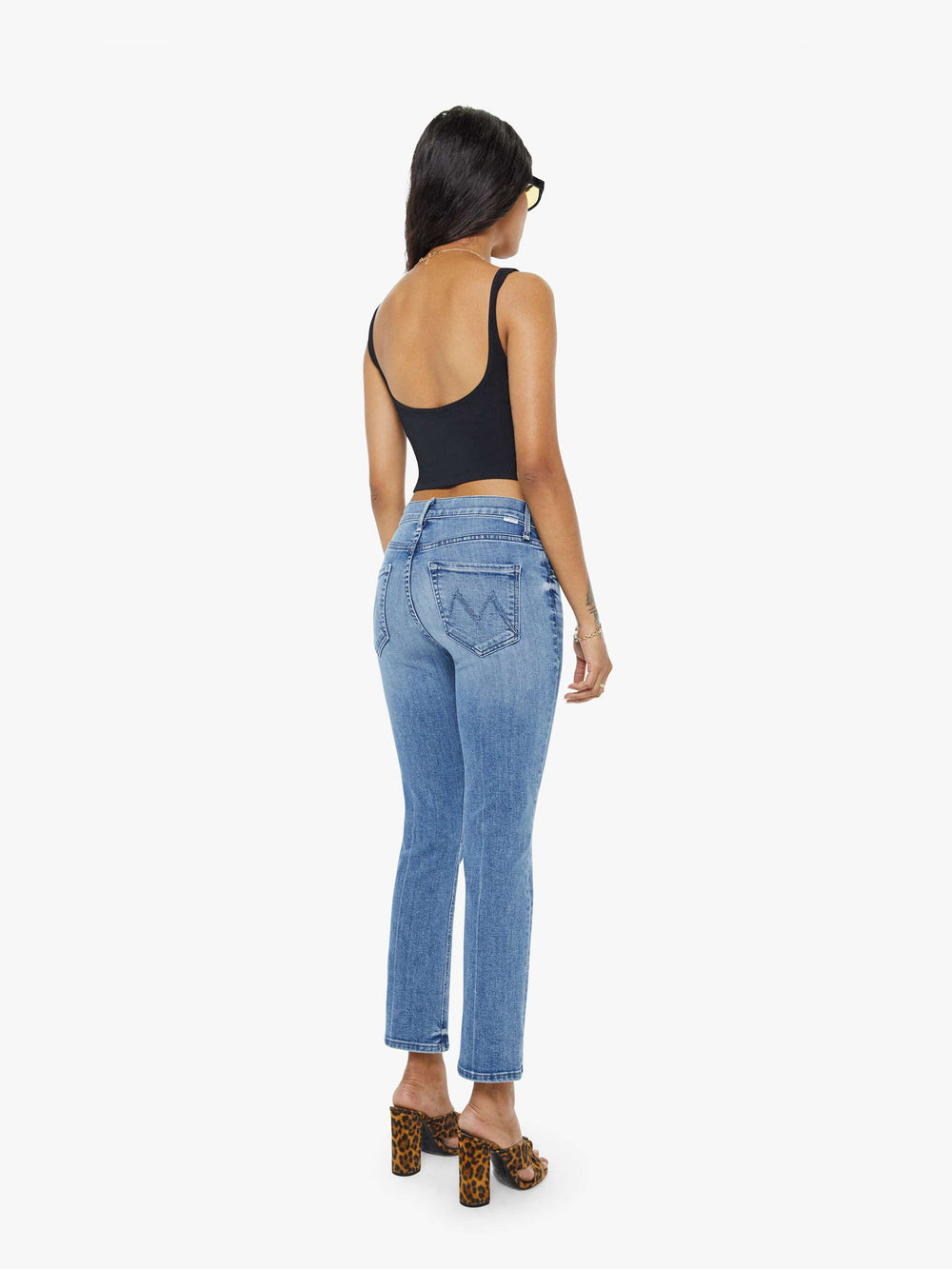 Mother Denim PETITES The Lil Mid Rise Dazzler Ankle