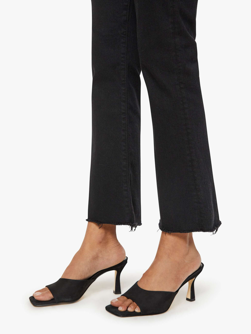 Mother Denim PETITES The Lil Hustler Ankle Fray