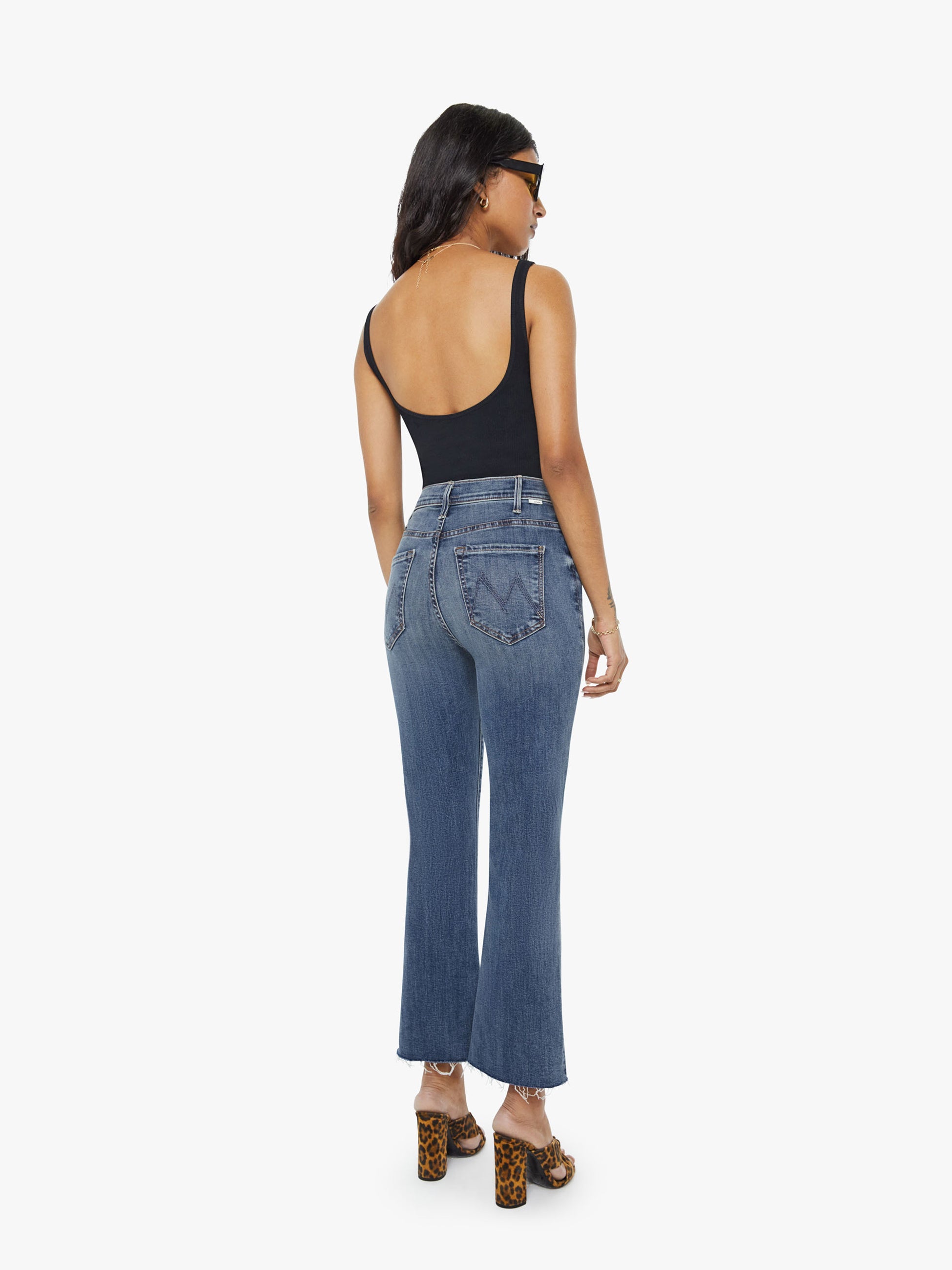 Mother Denim PETITES The Lil Hustler Ankle Fray