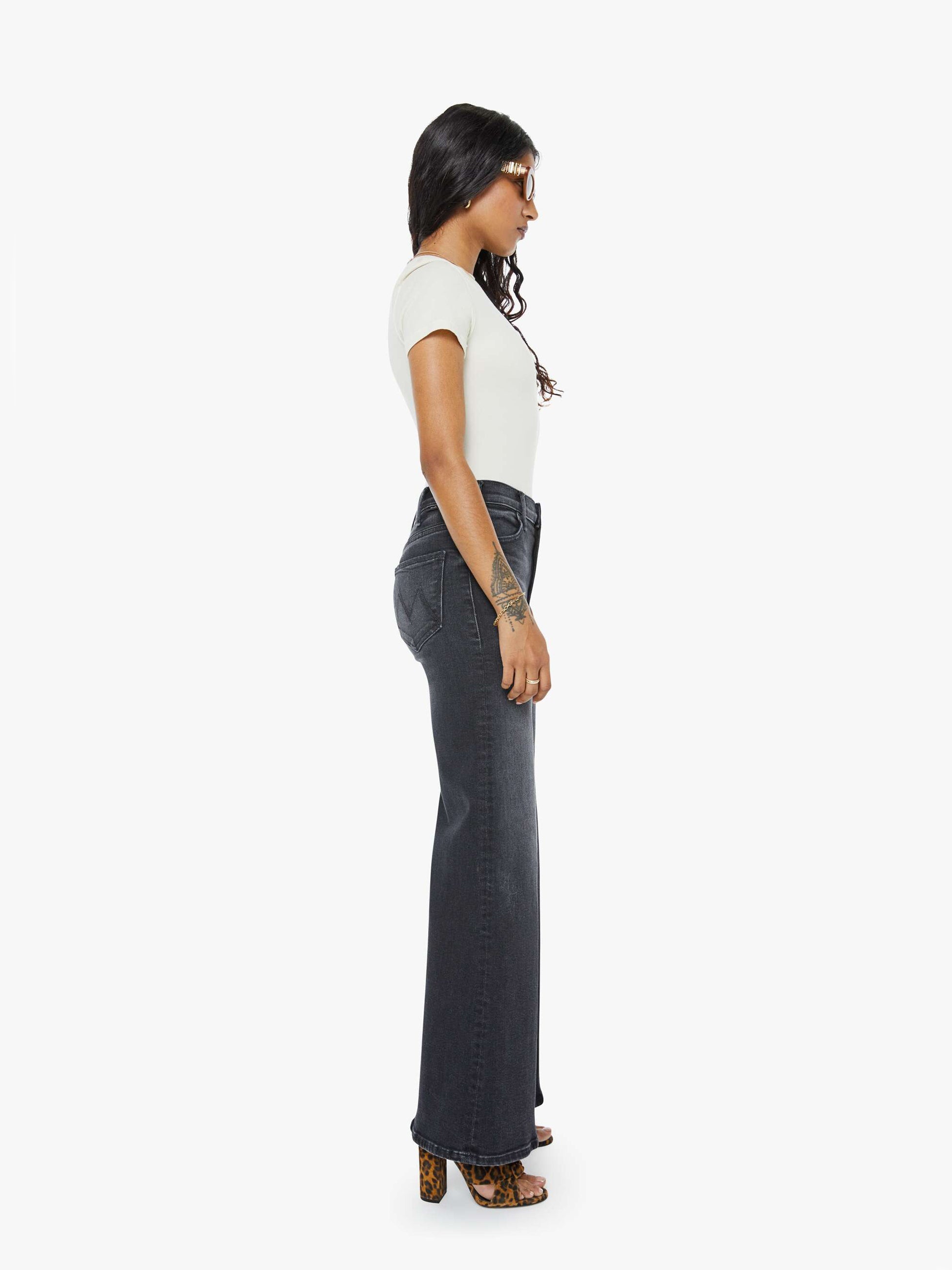 Mother Denim PETITES The Lil Hustler Roller Sneak
