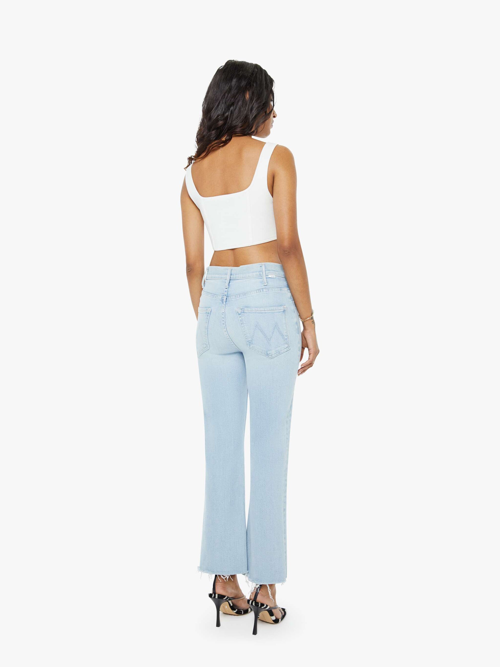 Mother Denim PETITES The Lil Hustler Ankle Fray