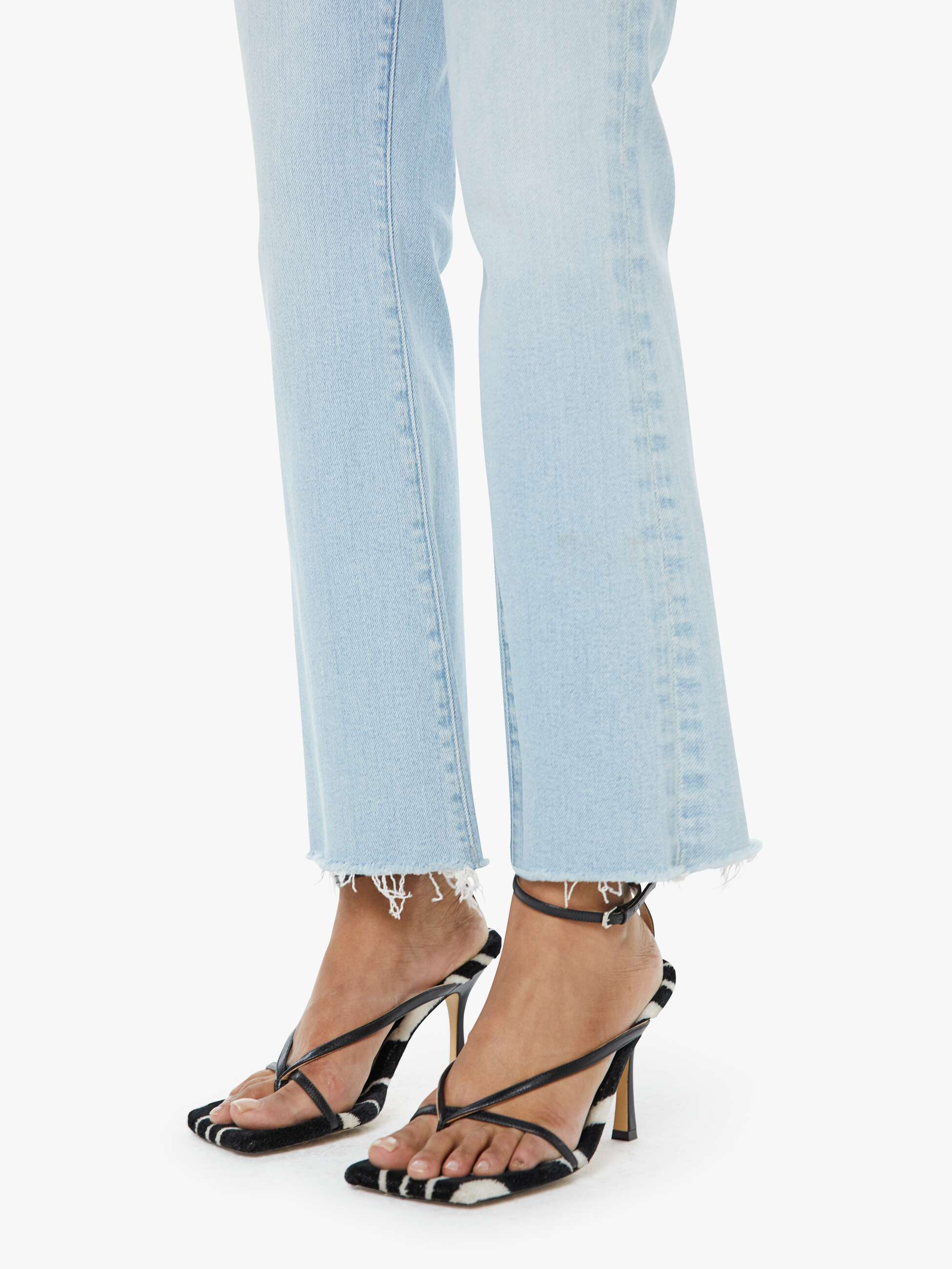 Mother Denim PETITES The Lil Hustler Ankle Fray