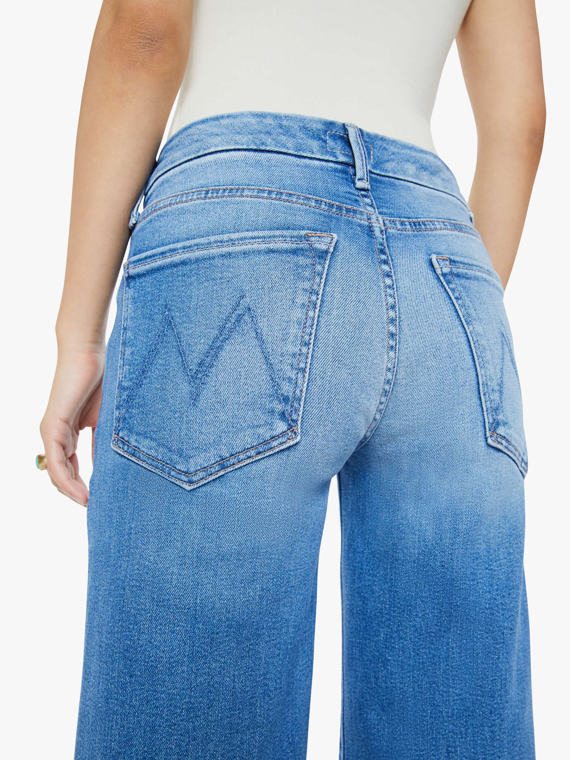Mother Denim PETITES The Lil Roller Fray