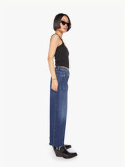 Mother Denim PETITES The Lil Mid Rise Full Pipe Flood Fray