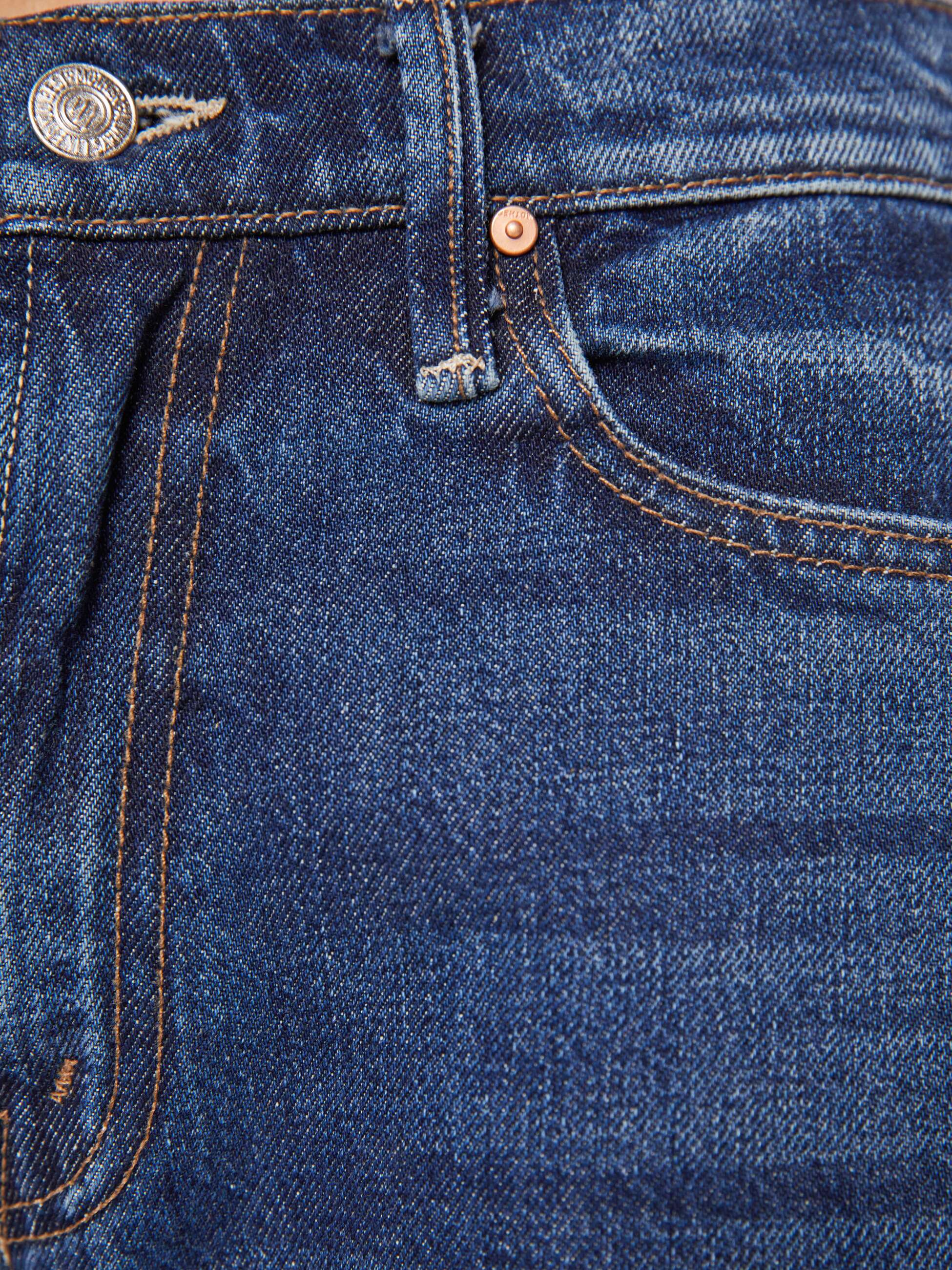Mother Denim PETITES The Lil Mid Rise Full Pipe Flood Fray