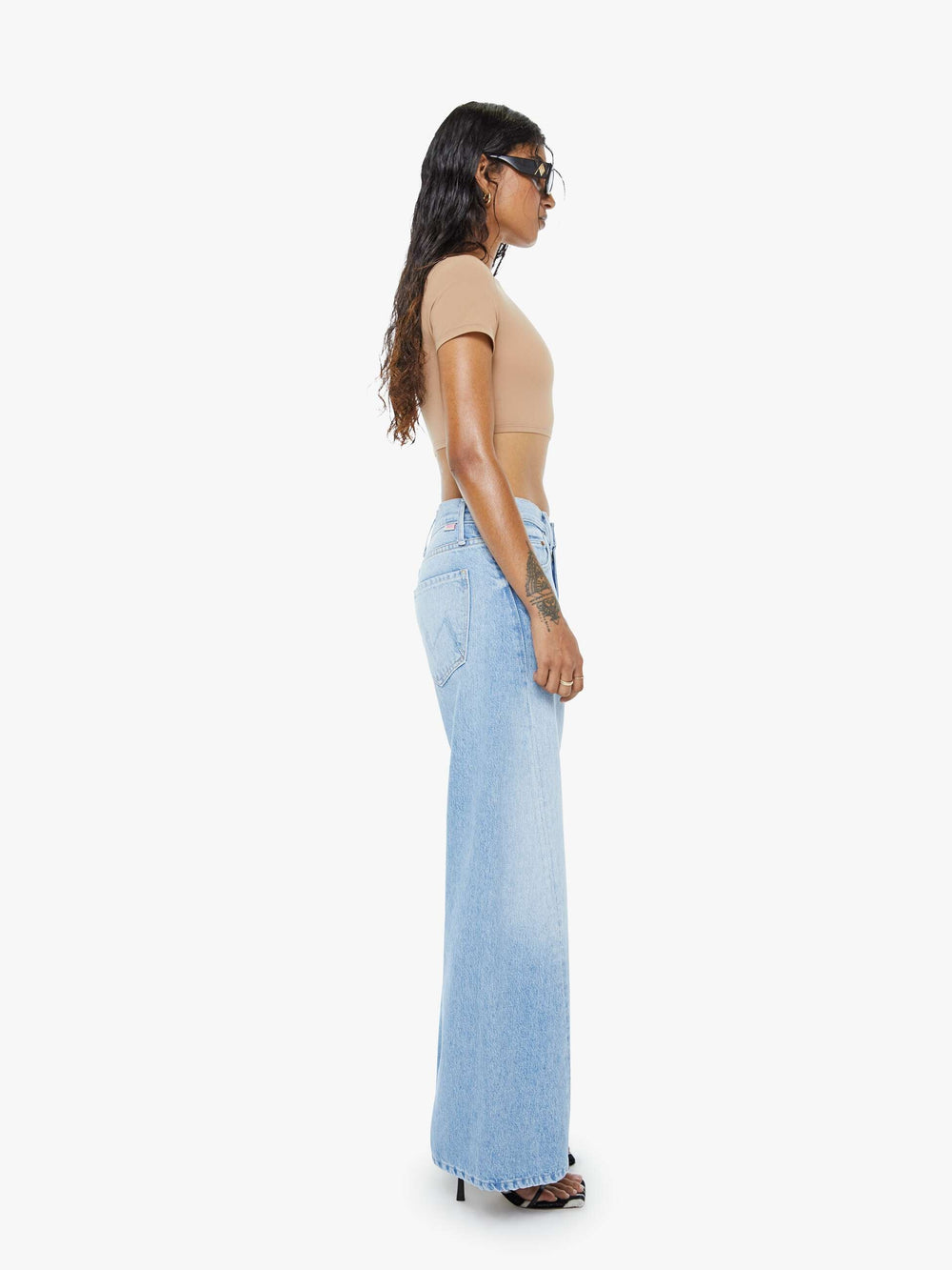 Mother Denim PETITES The Lil Lemon Twist Sneak