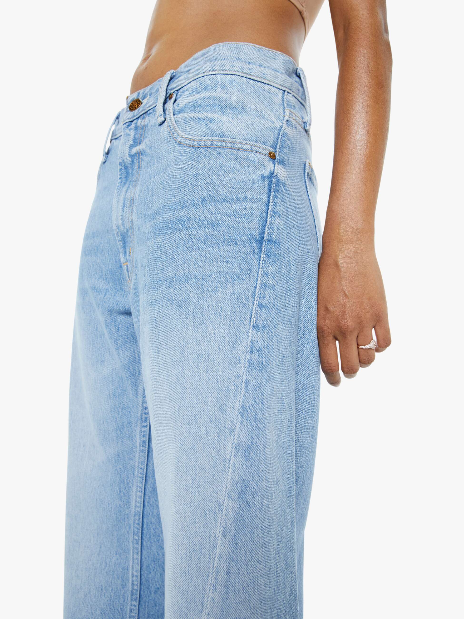 Mother Denim PETITES The Lil Lemon Twist Sneak