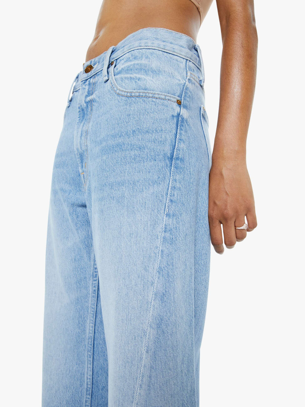 Mother Denim PETITES The Lil Lemon Twist Sneak