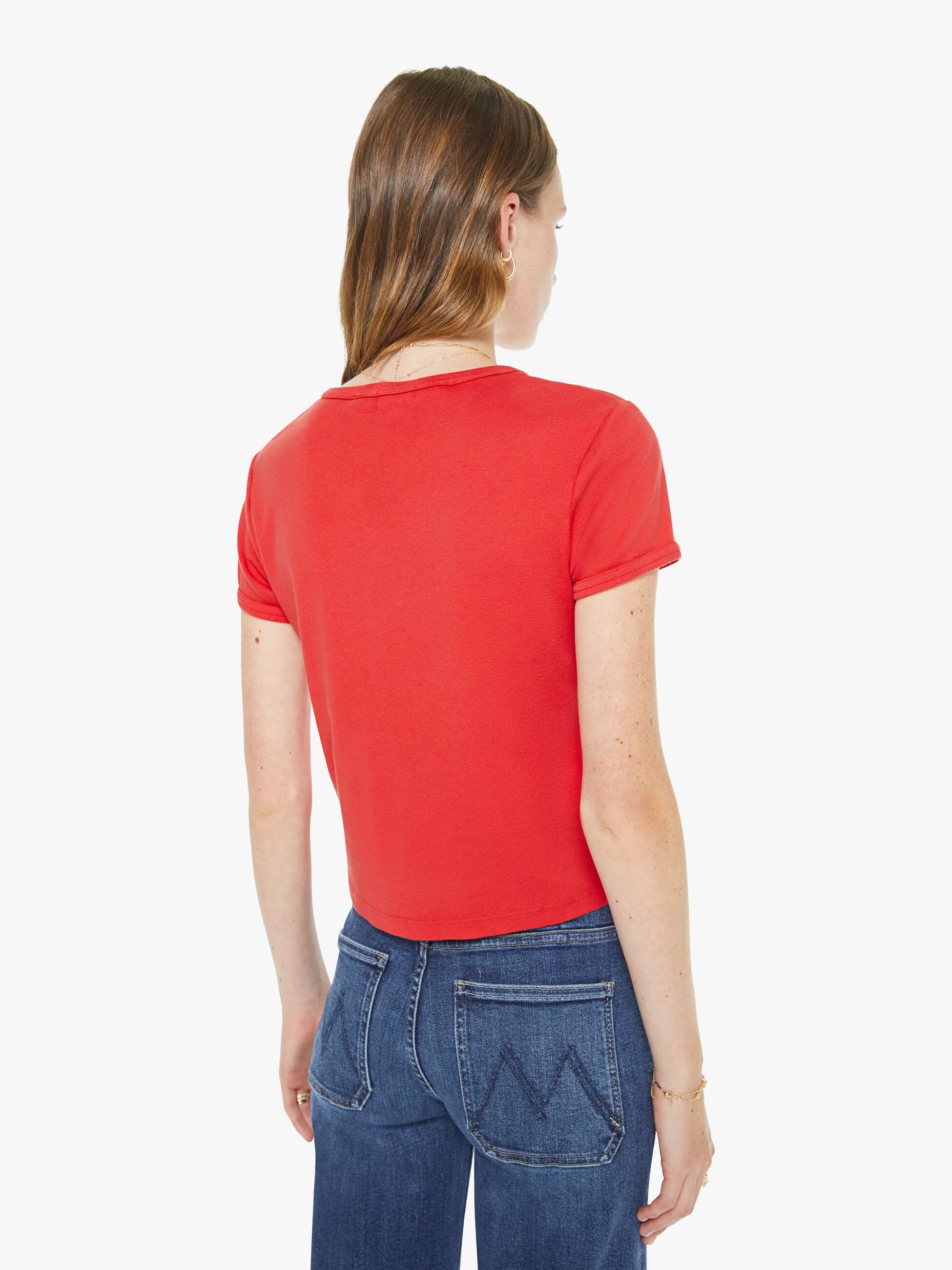 Mother Denim PETITES The Lil Hustler Roller Patch Pocket Skimp