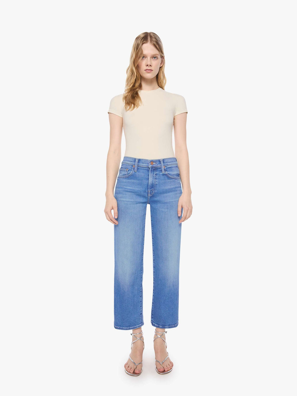 Mother Denim PETITES The Lil Mid Rise Rambler Zip Ankle