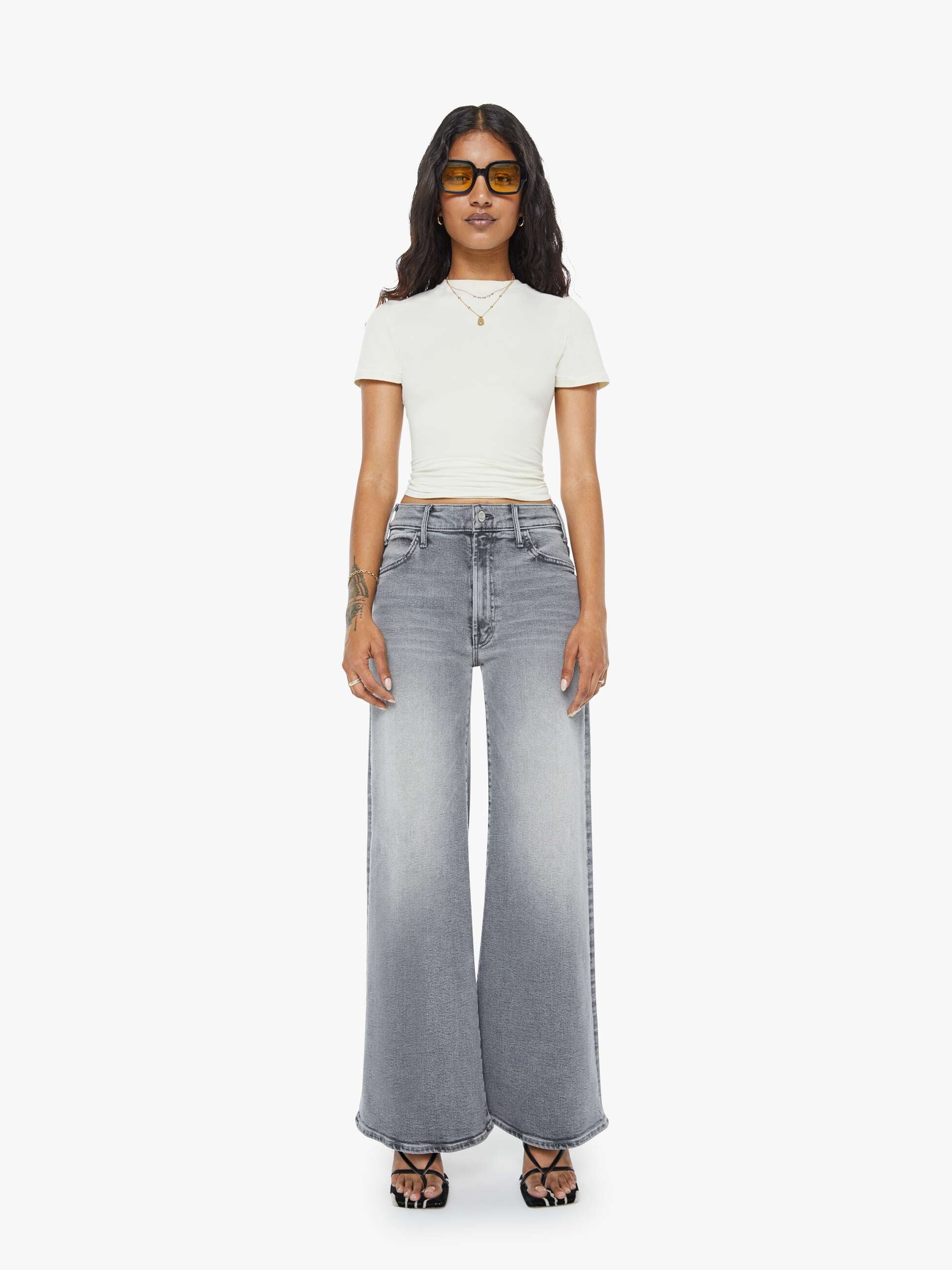 Mother Denim PETITES The Lil Hustler Roller Skimp