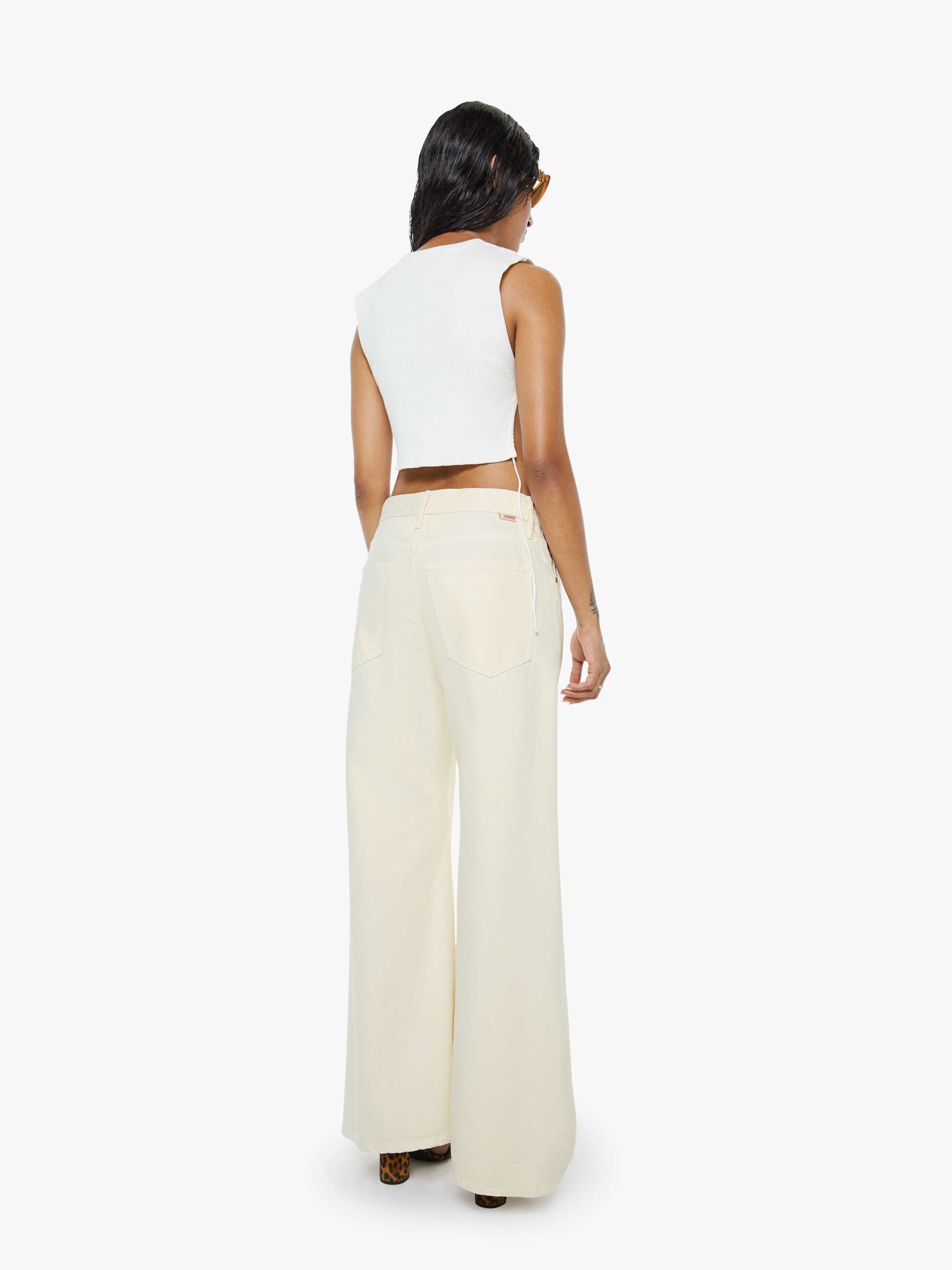 Mother Denim PETITES The Lil Lemon Twist Sneak