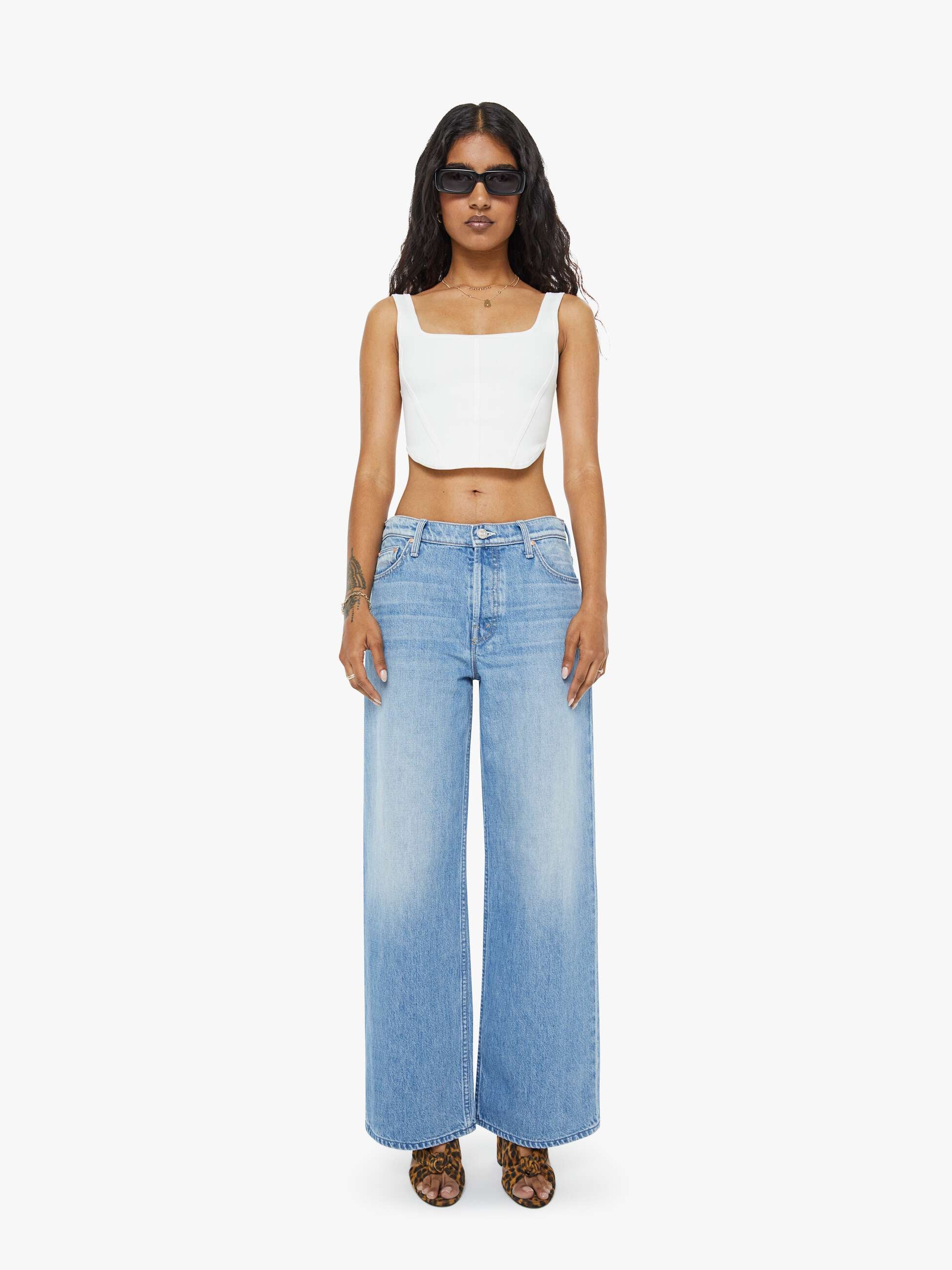 Mother Denim PETITES The Lil Rerun Zip Sneak