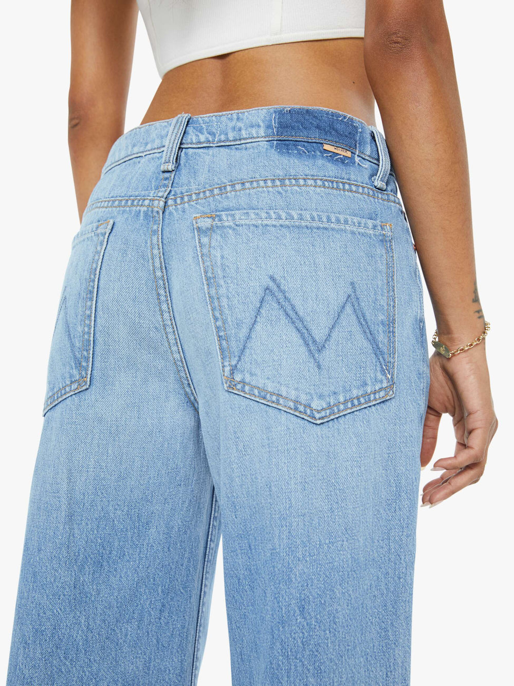 Mother Denim PETITES The Lil Rerun Zip Sneak